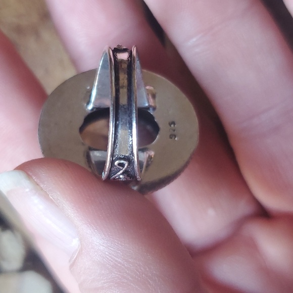 New Oversized Morganite 925 Silver Statement Ring. - Picture 10 of 16